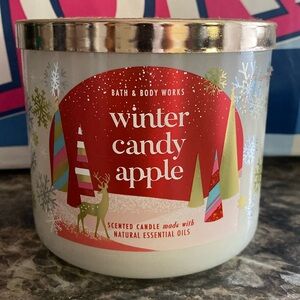 Bath & Body Works Winter Candy Apple 3-Wick candles